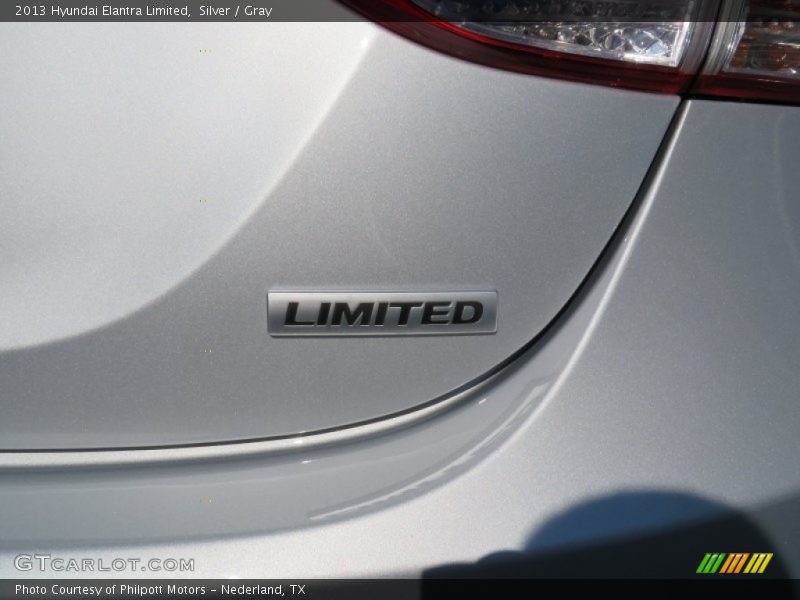 Silver / Gray 2013 Hyundai Elantra Limited