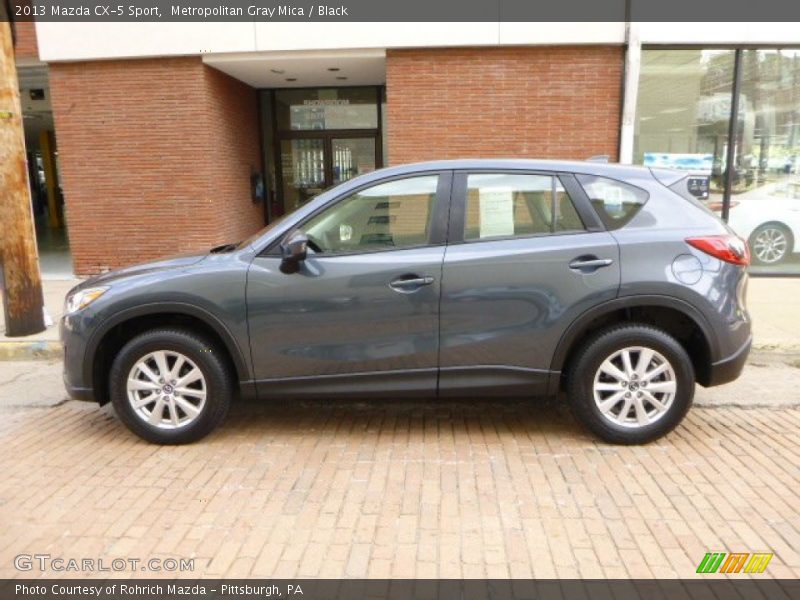 Metropolitan Gray Mica / Black 2013 Mazda CX-5 Sport