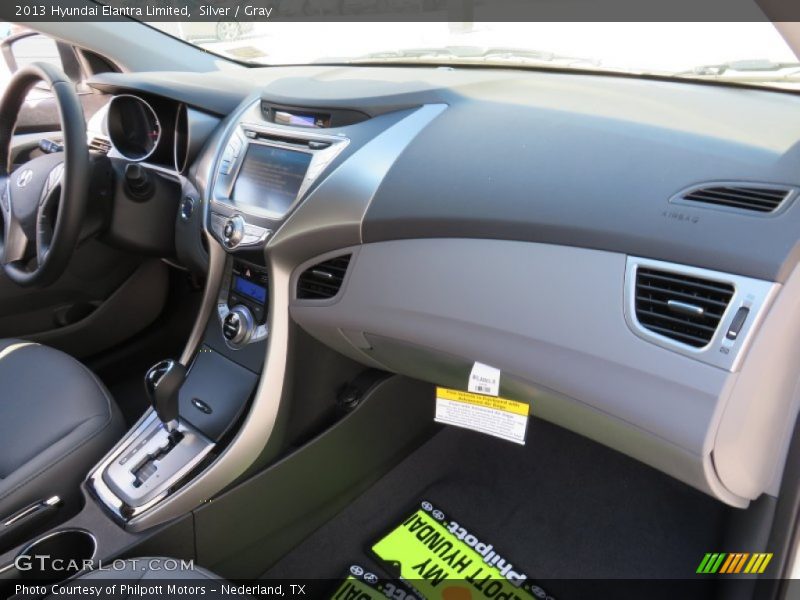 Silver / Gray 2013 Hyundai Elantra Limited
