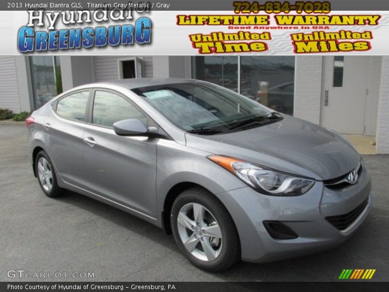 Titanium Gray Metallic / Gray 2013 Hyundai Elantra GLS
