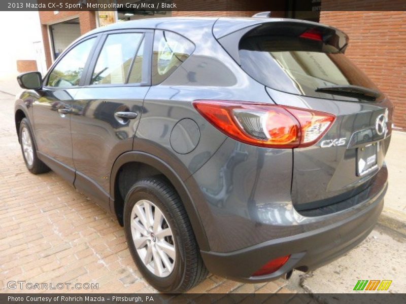 Metropolitan Gray Mica / Black 2013 Mazda CX-5 Sport
