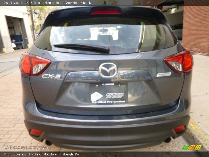 Metropolitan Gray Mica / Black 2013 Mazda CX-5 Sport