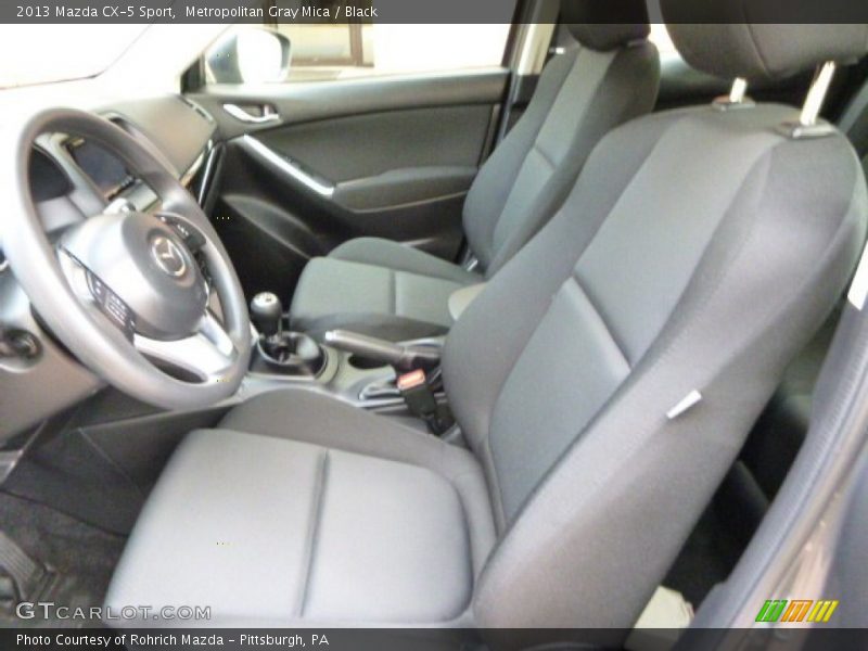 Metropolitan Gray Mica / Black 2013 Mazda CX-5 Sport