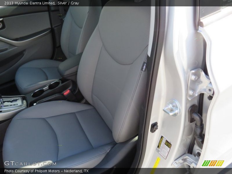 Silver / Gray 2013 Hyundai Elantra Limited