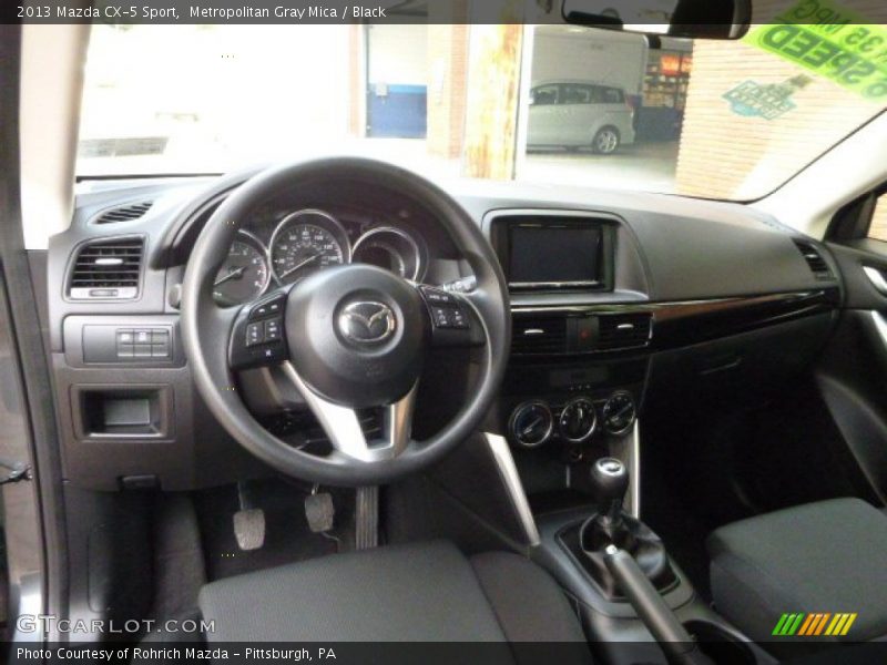 Metropolitan Gray Mica / Black 2013 Mazda CX-5 Sport
