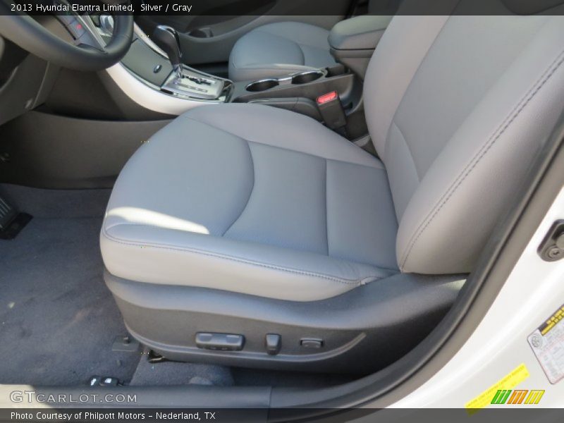 Silver / Gray 2013 Hyundai Elantra Limited