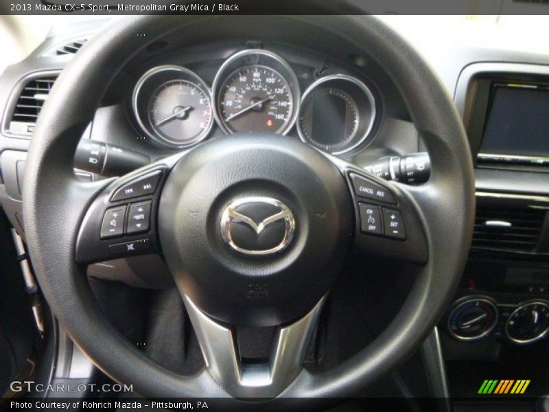 Metropolitan Gray Mica / Black 2013 Mazda CX-5 Sport
