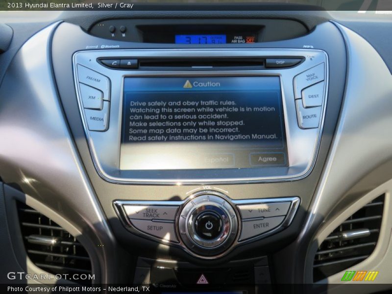 Silver / Gray 2013 Hyundai Elantra Limited
