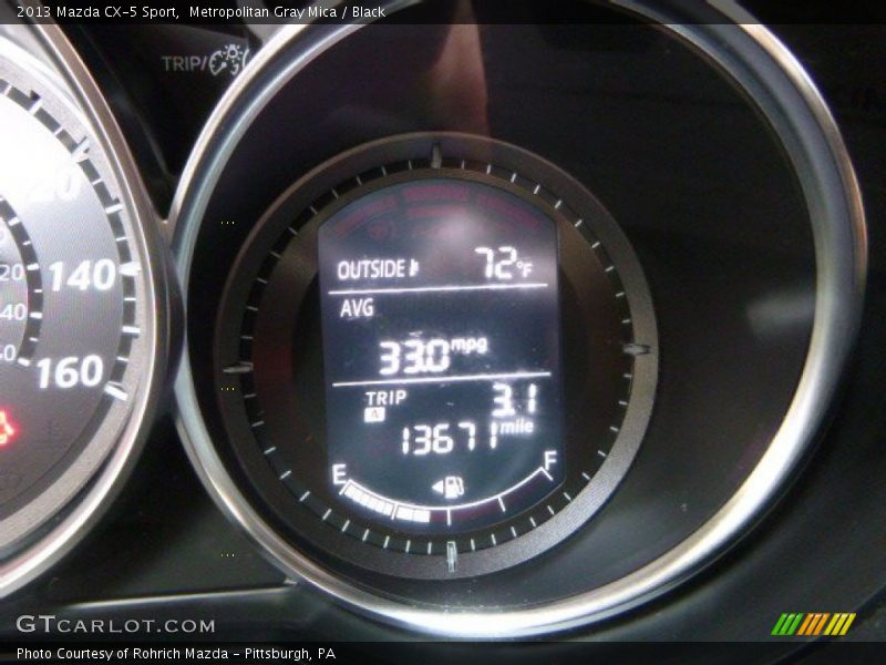Metropolitan Gray Mica / Black 2013 Mazda CX-5 Sport