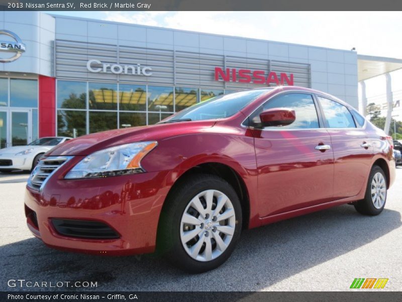 Red Brick / Marble Gray 2013 Nissan Sentra SV