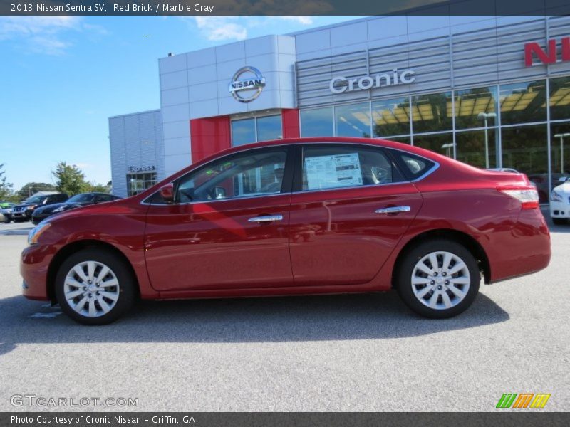 Red Brick / Marble Gray 2013 Nissan Sentra SV