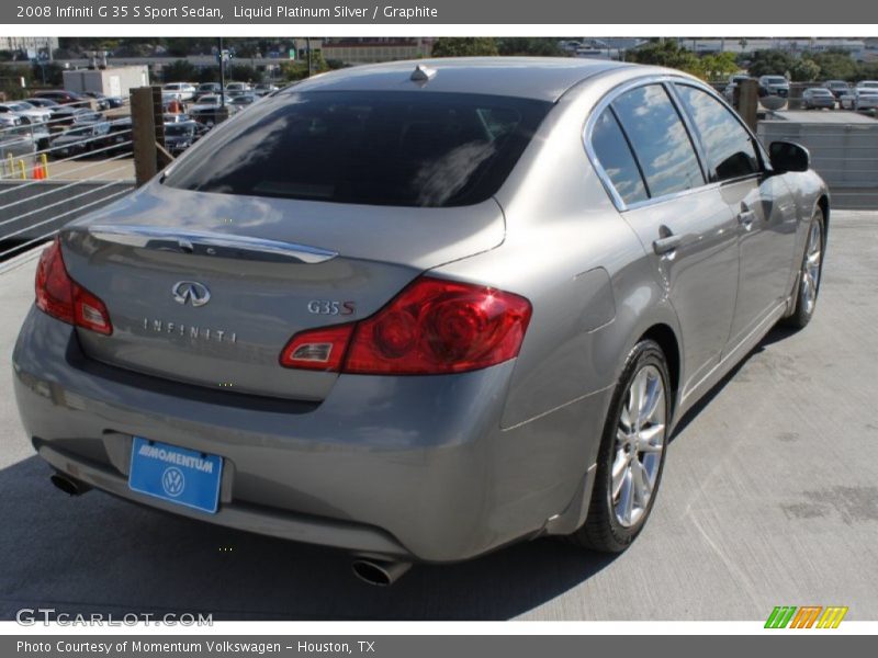 Liquid Platinum Silver / Graphite 2008 Infiniti G 35 S Sport Sedan