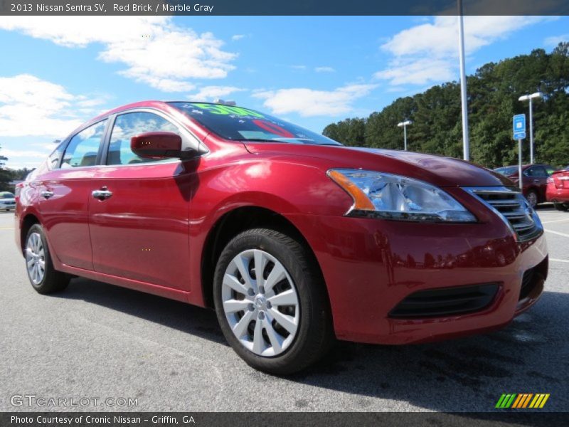 Red Brick / Marble Gray 2013 Nissan Sentra SV