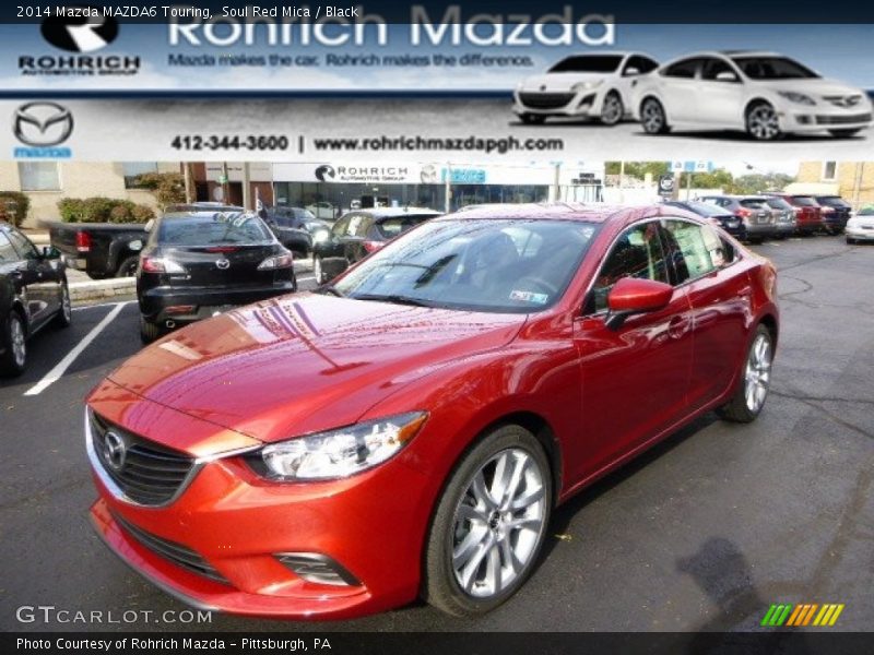 Soul Red Mica / Black 2014 Mazda MAZDA6 Touring
