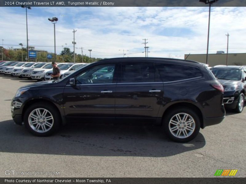 Tungsten Metallic / Ebony 2014 Chevrolet Traverse LT AWD