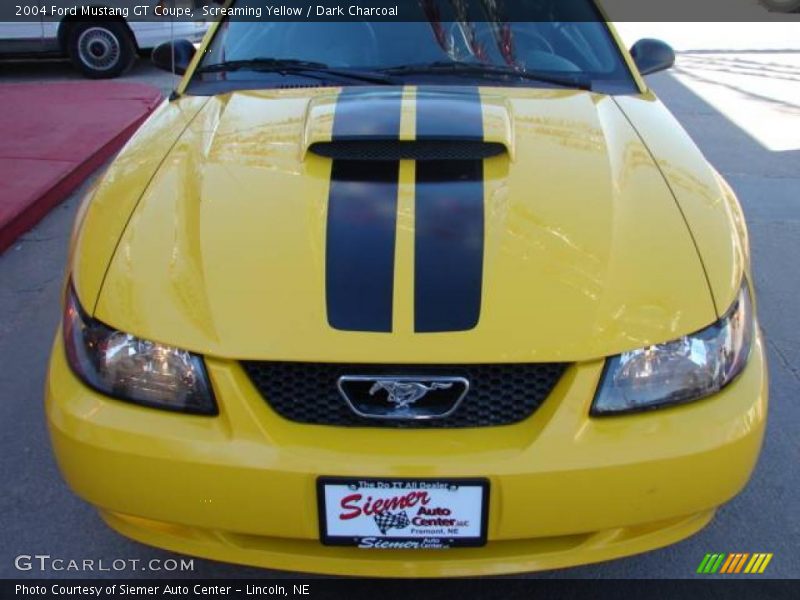 Screaming Yellow / Dark Charcoal 2004 Ford Mustang GT Coupe