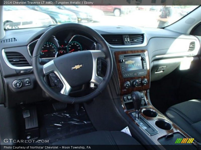 Tungsten Metallic / Ebony 2014 Chevrolet Traverse LT AWD