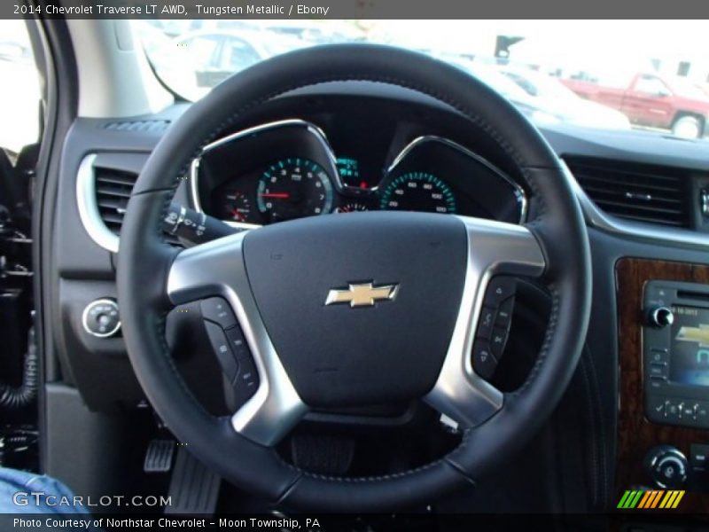 Tungsten Metallic / Ebony 2014 Chevrolet Traverse LT AWD