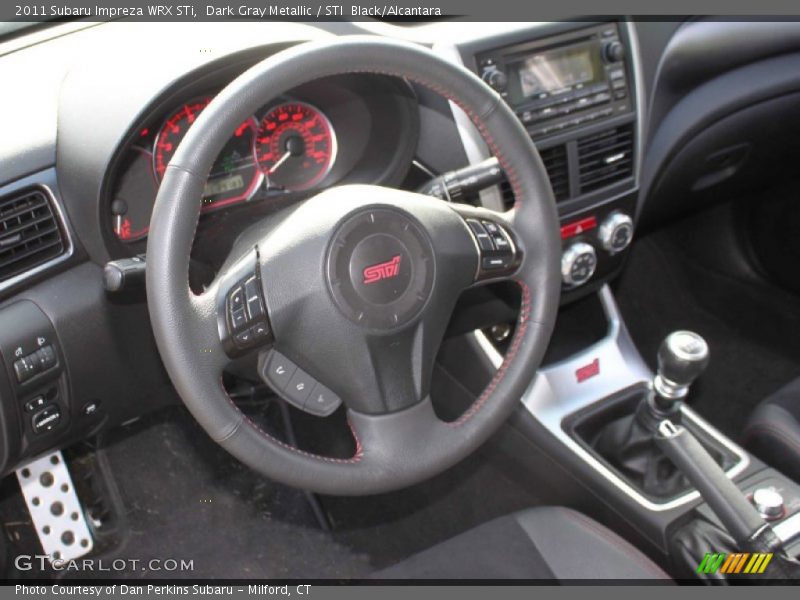 Dark Gray Metallic / STI  Black/Alcantara 2011 Subaru Impreza WRX STi