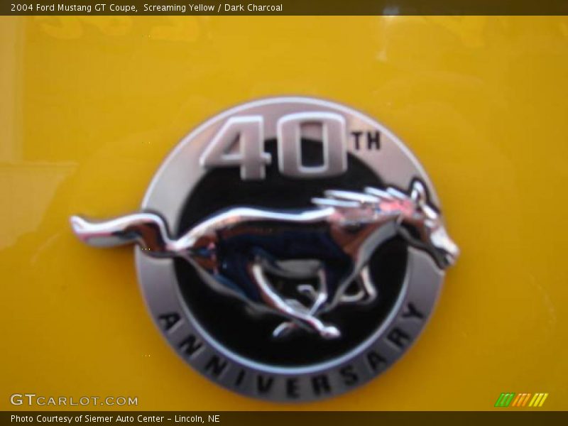 Screaming Yellow / Dark Charcoal 2004 Ford Mustang GT Coupe