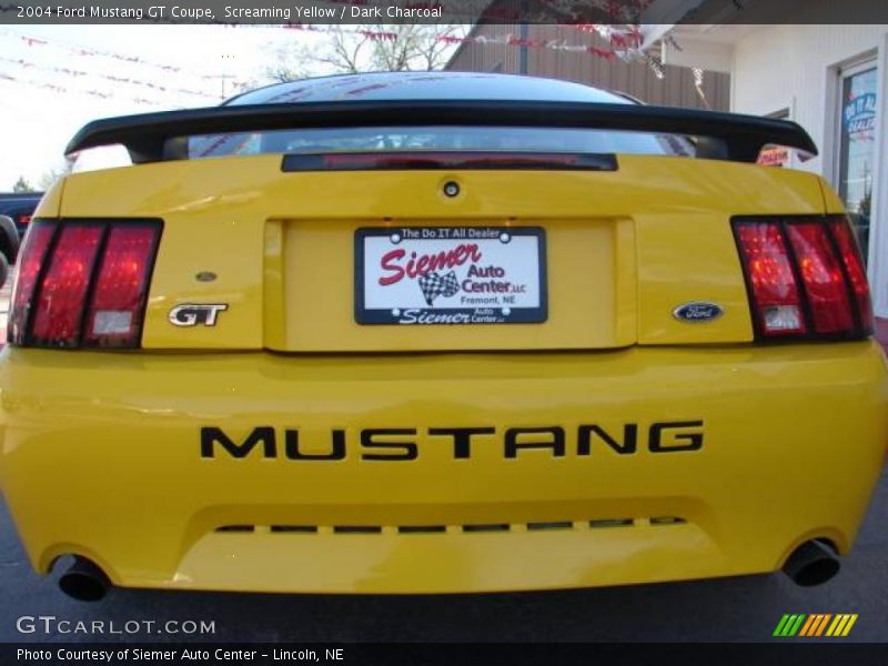 Screaming Yellow / Dark Charcoal 2004 Ford Mustang GT Coupe