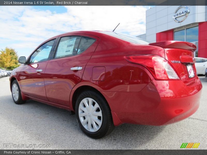 Red Brick / Charcoal 2014 Nissan Versa 1.6 SV Sedan