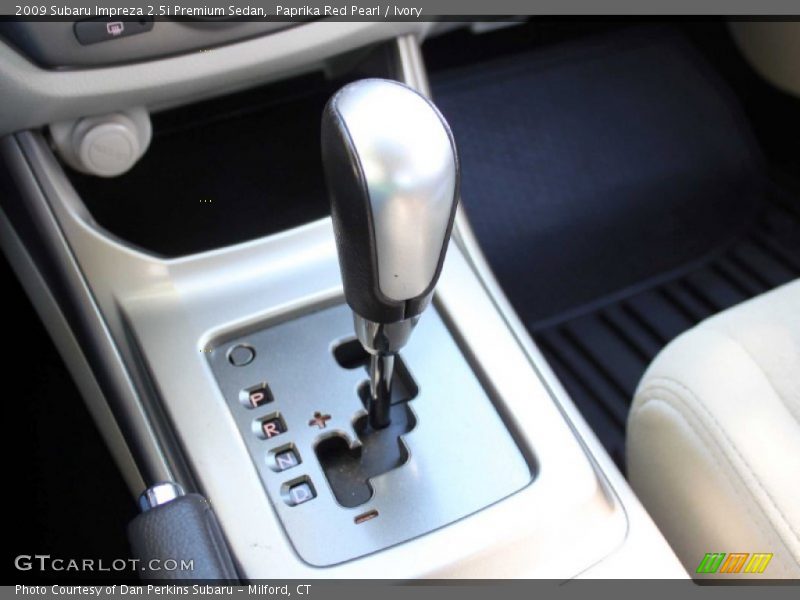 Paprika Red Pearl / Ivory 2009 Subaru Impreza 2.5i Premium Sedan