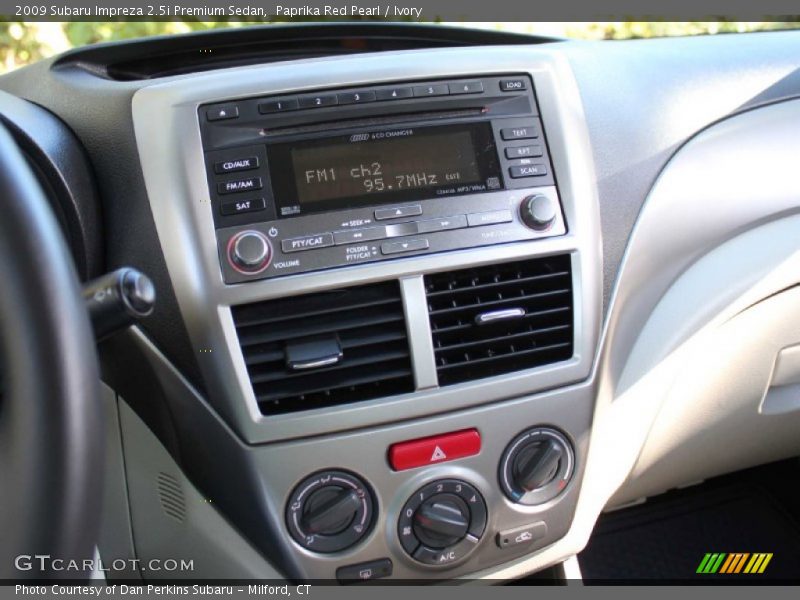Paprika Red Pearl / Ivory 2009 Subaru Impreza 2.5i Premium Sedan