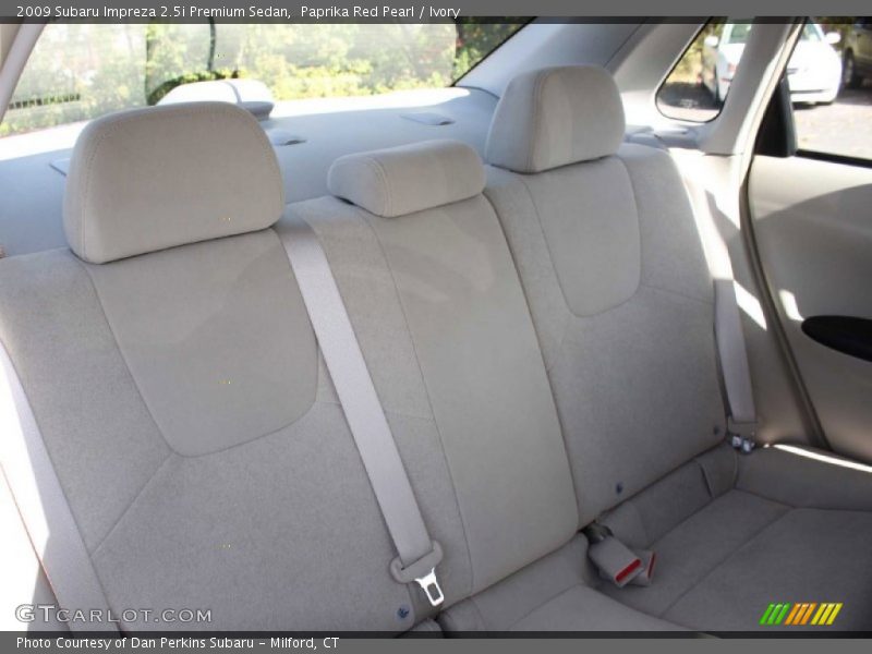 Paprika Red Pearl / Ivory 2009 Subaru Impreza 2.5i Premium Sedan