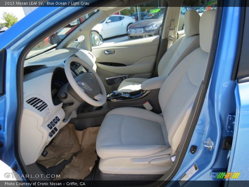 Blue Ocean / Light Gray 2013 Nissan LEAF SV