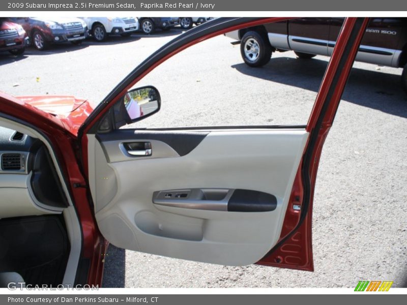 Paprika Red Pearl / Ivory 2009 Subaru Impreza 2.5i Premium Sedan