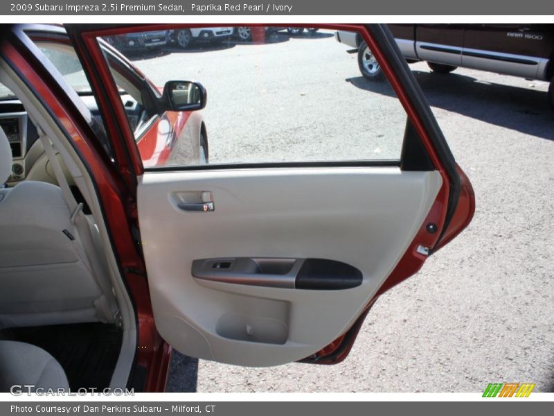 Paprika Red Pearl / Ivory 2009 Subaru Impreza 2.5i Premium Sedan