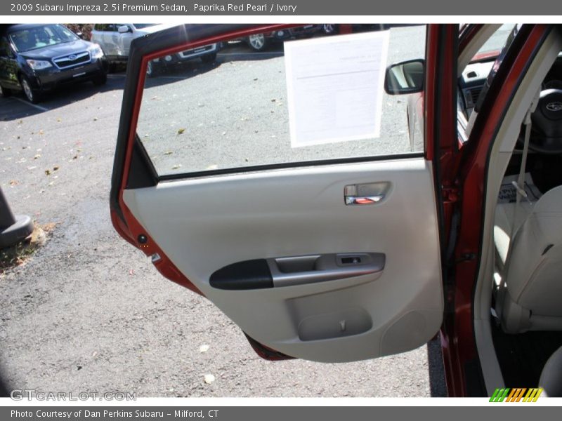 Paprika Red Pearl / Ivory 2009 Subaru Impreza 2.5i Premium Sedan
