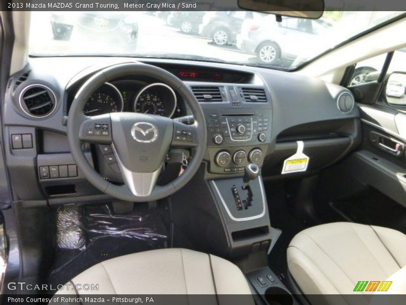 Meteor Gray Mica / Sand 2013 Mazda MAZDA5 Grand Touring