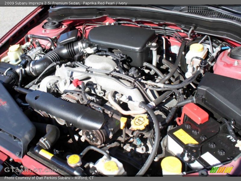 Paprika Red Pearl / Ivory 2009 Subaru Impreza 2.5i Premium Sedan