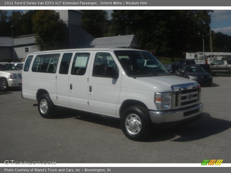 Oxford White / Medium Flint 2012 Ford E Series Van E350 XLT Extended Passenger