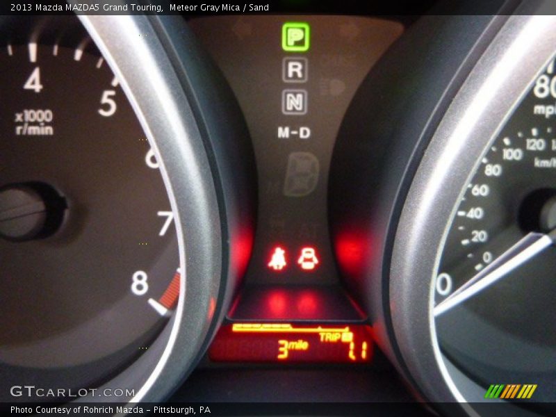 Meteor Gray Mica / Sand 2013 Mazda MAZDA5 Grand Touring