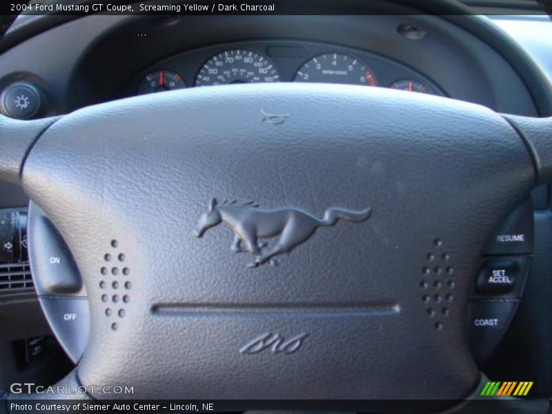 Screaming Yellow / Dark Charcoal 2004 Ford Mustang GT Coupe