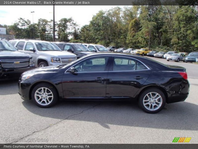 Black Granite Metallic / Jet Black 2014 Chevrolet Malibu LT