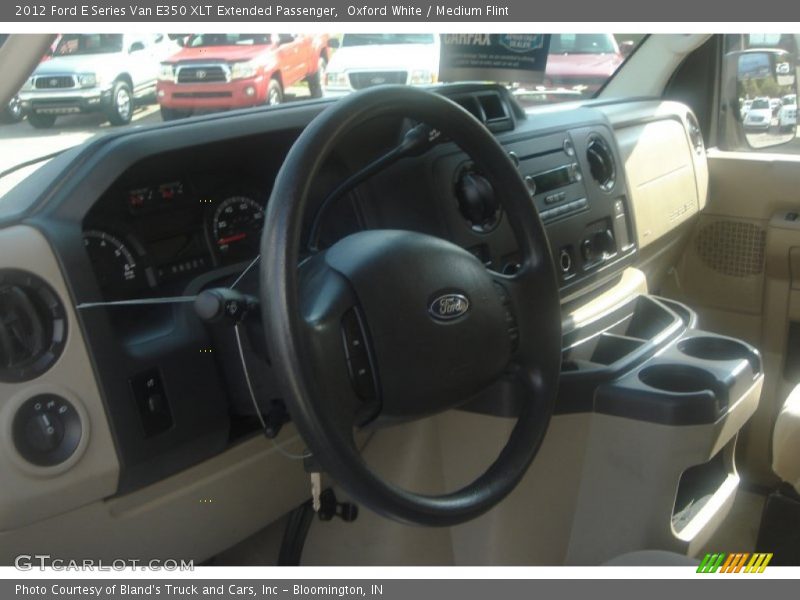 Oxford White / Medium Flint 2012 Ford E Series Van E350 XLT Extended Passenger