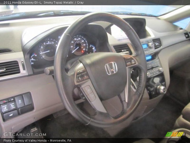 Smoky Topaz Metallic / Gray 2011 Honda Odyssey EX-L