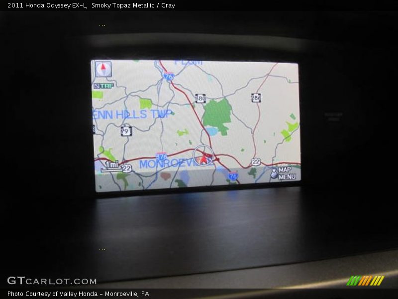 Smoky Topaz Metallic / Gray 2011 Honda Odyssey EX-L