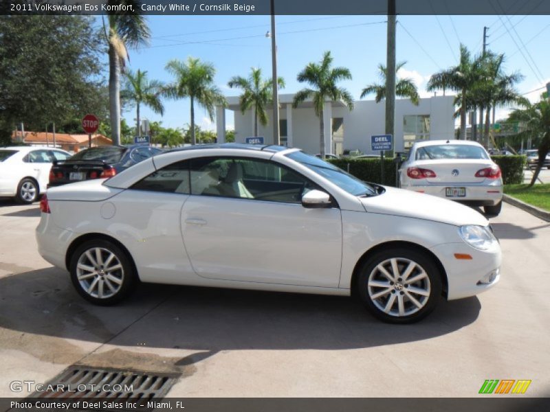 Candy White / Cornsilk Beige 2011 Volkswagen Eos Komfort