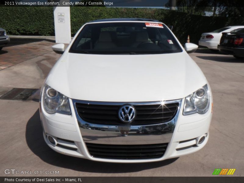Candy White / Cornsilk Beige 2011 Volkswagen Eos Komfort