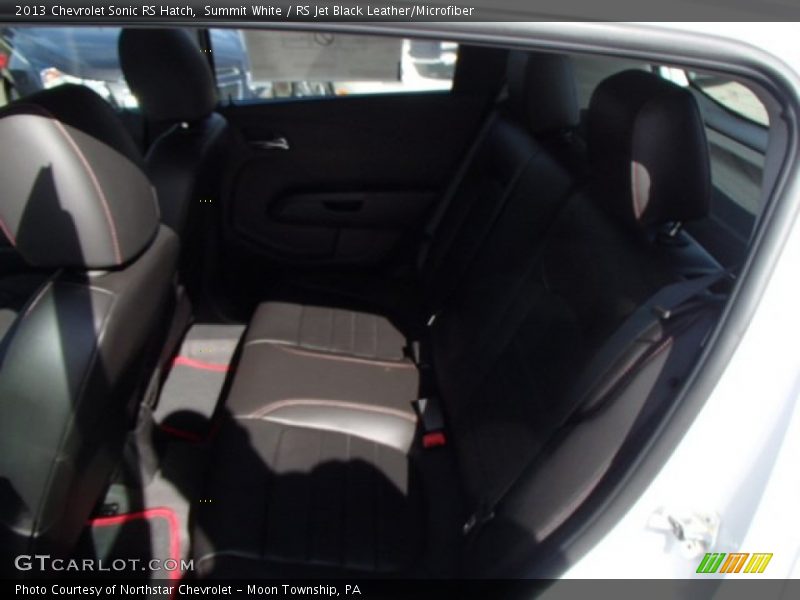 Summit White / RS Jet Black Leather/Microfiber 2013 Chevrolet Sonic RS Hatch