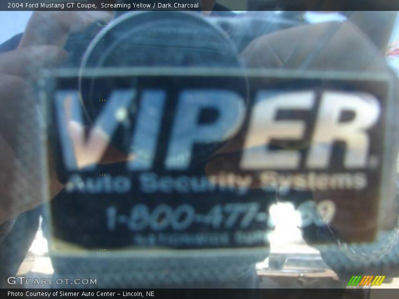 Screaming Yellow / Dark Charcoal 2004 Ford Mustang GT Coupe