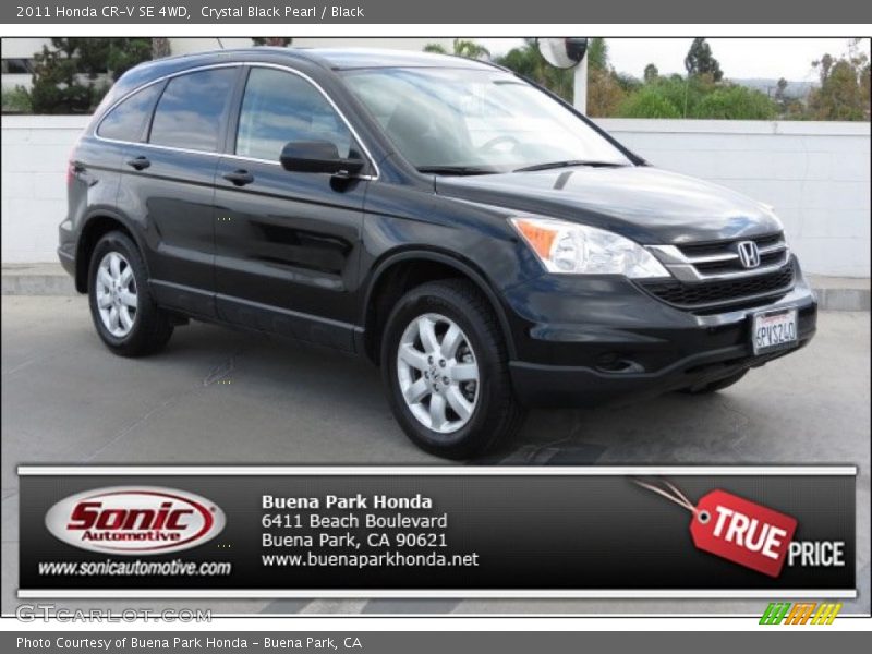 Crystal Black Pearl / Black 2011 Honda CR-V SE 4WD