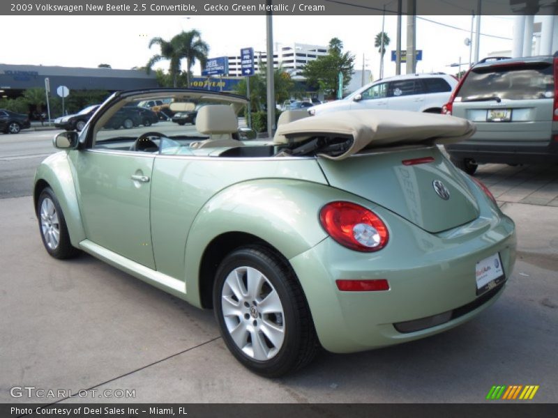 Gecko Green Metallic / Cream 2009 Volkswagen New Beetle 2.5 Convertible