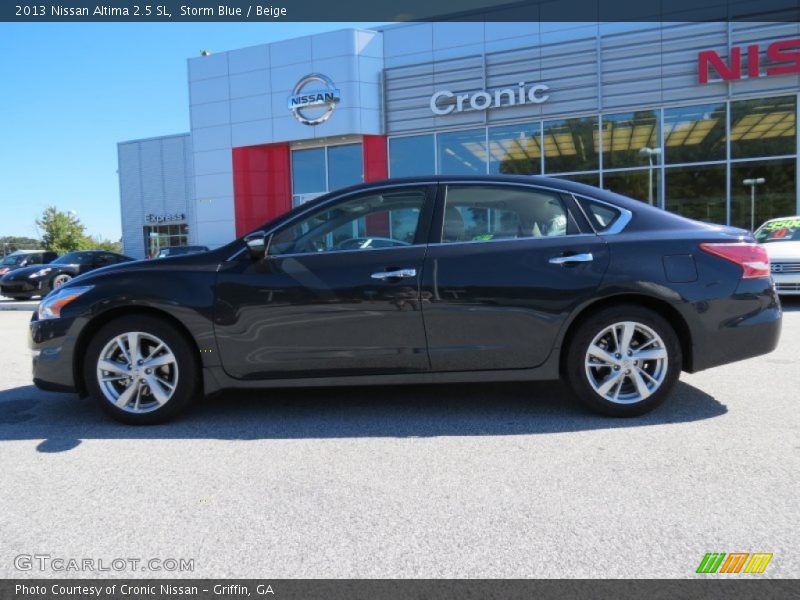 Storm Blue / Beige 2013 Nissan Altima 2.5 SL