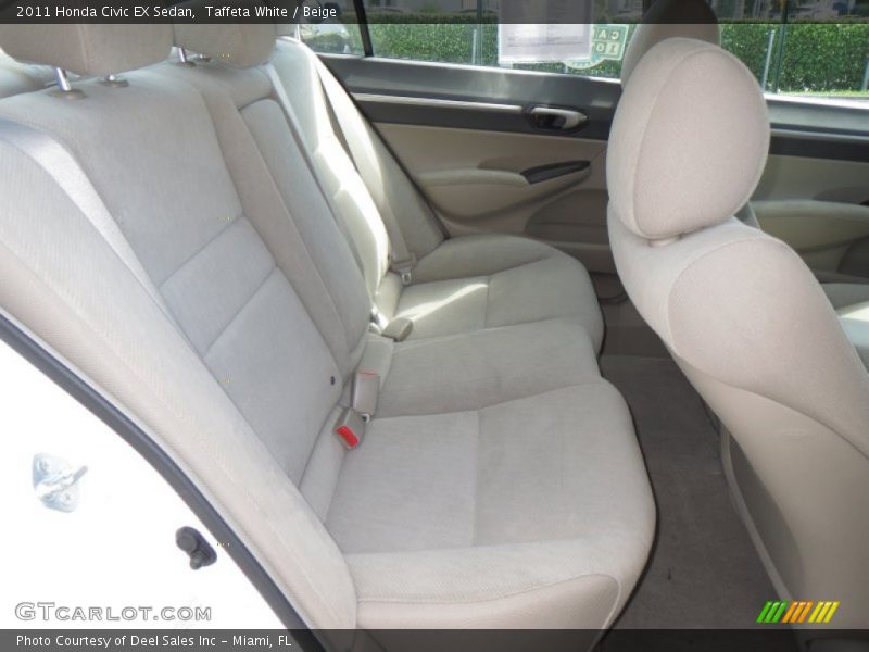Taffeta White / Beige 2011 Honda Civic EX Sedan